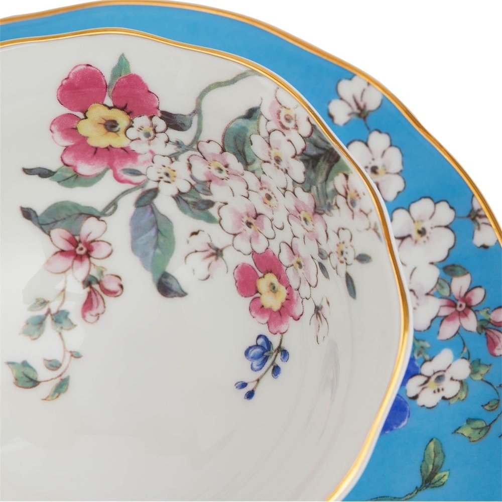 WEDGWOOD WONDERLUST APPLE BLOSSOM TEACUP & SAUCER SET NEW - Picture 4 of 9